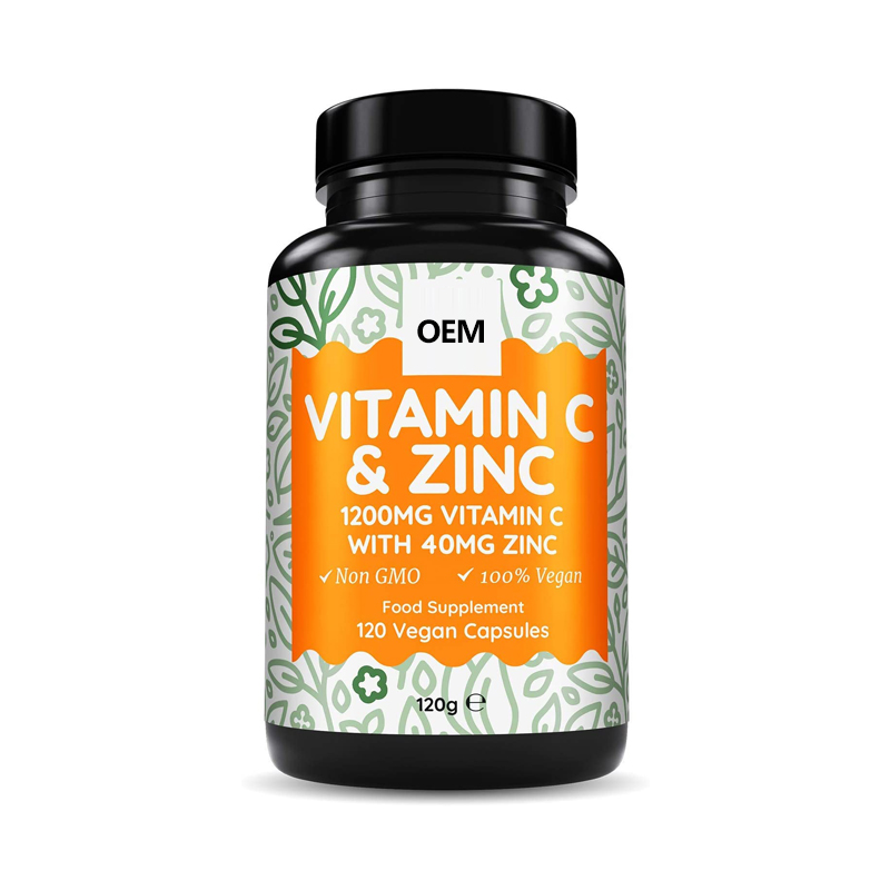 2022 Factory Supplier OEM ODM Service 1200mg Vegan Vitamin C Tablets With Zinc Boost Immunity