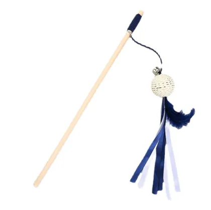 Interactive Eco-Friendly Feather Teaser Cat Toy