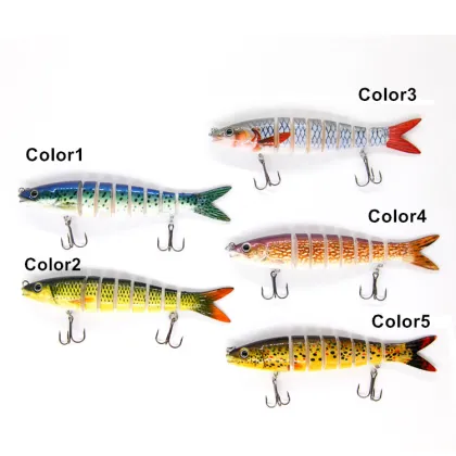 Wholesale Multi-Jointed Swimbait 19g 13.5cm 8 Segments Bass Wobbler Hard Bait Plastic Fishing Lures