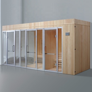 Sauna combinada y sala de vapor