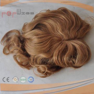 Wavy Style Blonde Hair Women Toupee