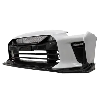 Carbon Fiber Mixed Fiberglass Top Secret Front Bumper for GTR R35 Body Kit 2008-2018