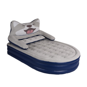 husky inflatable bed with backrest