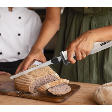 Factory Direct Stainless Steel Electric Meat Carving Knife with Rechargeable Battery