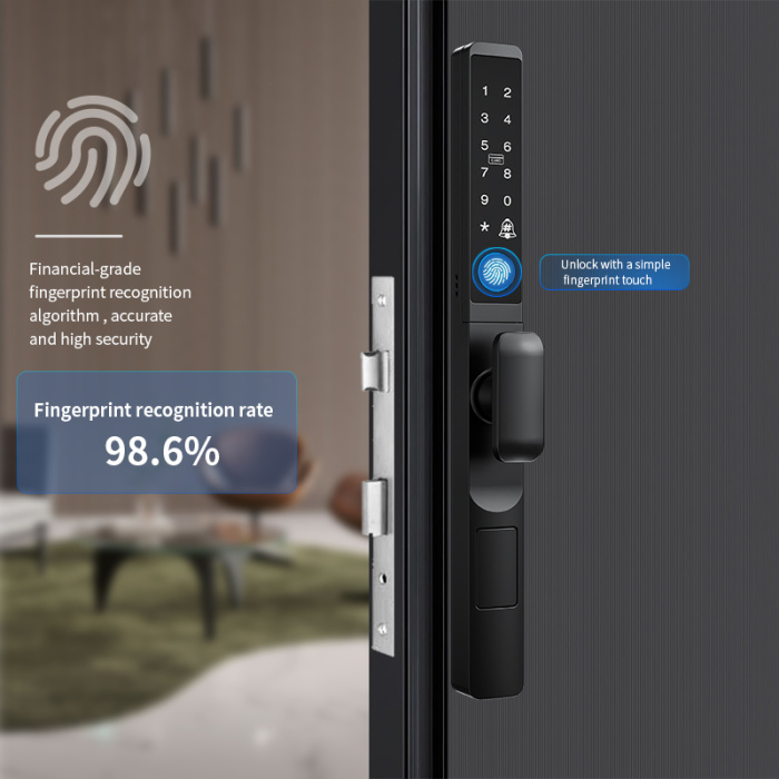 Электрический алюминий скользящий короткий ручка замок дверной дверь