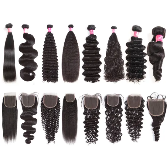 Royce Wholesale Cuticle Aligned Hair Raw Brazilian Virgin Hair Bundles with Closure 100% human hair Vendors