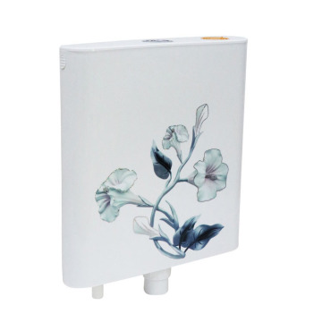 Printing Slim Design Plastic Flush Toilet Tank