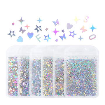 INTODIY Laser Glitter Patch Set for Resin Filling - 6 Patterns