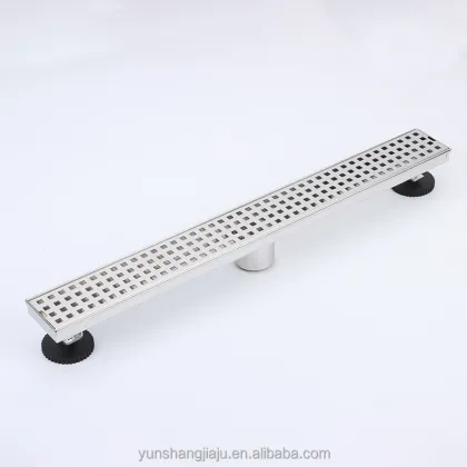 Reversible Cover Rectangular Drain: Stainless Steel Linear Shower Floor Drain