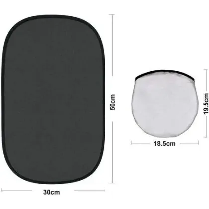 Magnetic Collapsible Automotive Window Sun Shade 30x50cm