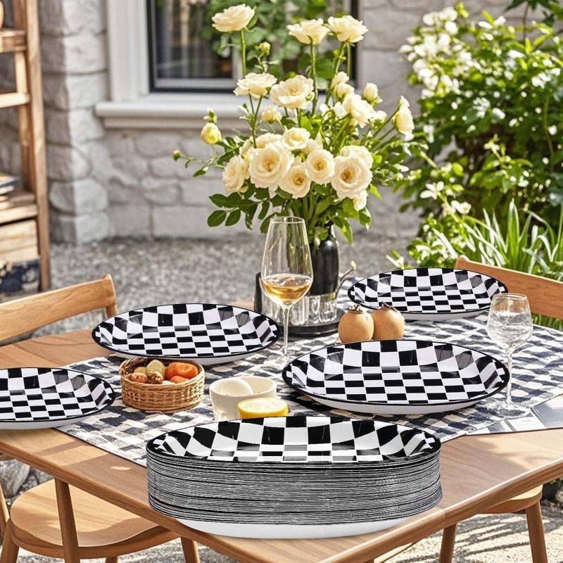 Checkerboard-shaped plate