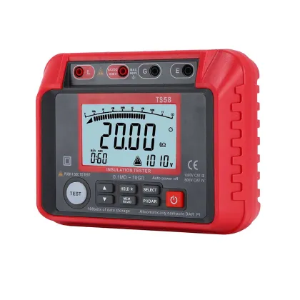 TS58 Digital Ohm & Voltage Megohmmeter - 1000V Insulation Resistance Meter