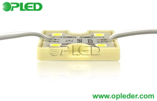 Red Square 5050 Smd Led Module , Indoor 3 Leds For Backlight