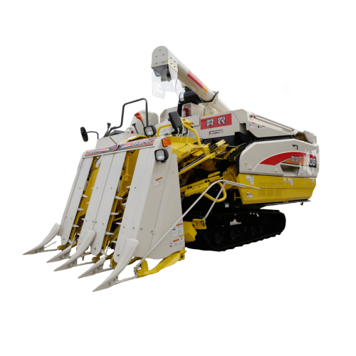 Half-Feed Rice Wheat Harvester for Paddy Fields in Bangladesh