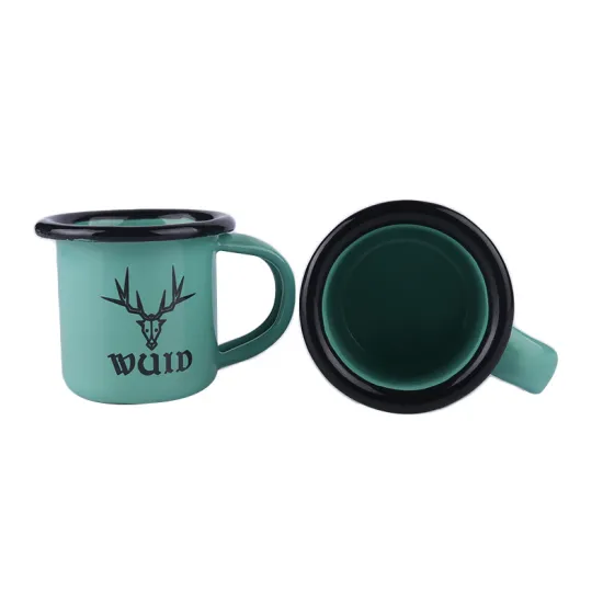 Factory Customized Enamel Metal Cup Mug for Commemorate