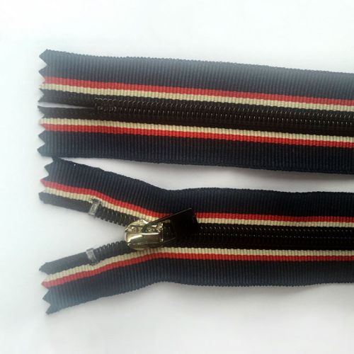 Slap-up stripe edge nylon zippers for clothing