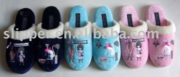 velour slipper