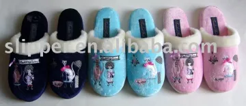 velour slipper