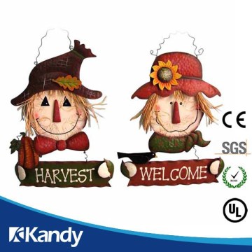 Familiar in oem odm factory Custom wholesale scarecrow plaque making materials
