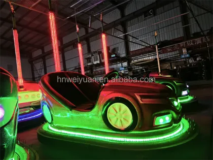 90V Fiberglass Dodgem Ceiling-Powered Bumper Cars for Amusement Parks