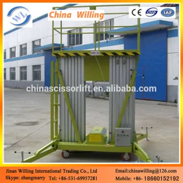 14m telescopic electric hydraulic aluminum man lift
