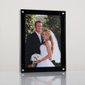 Cadre Photo PMMA Acrylique Transparent et Noir