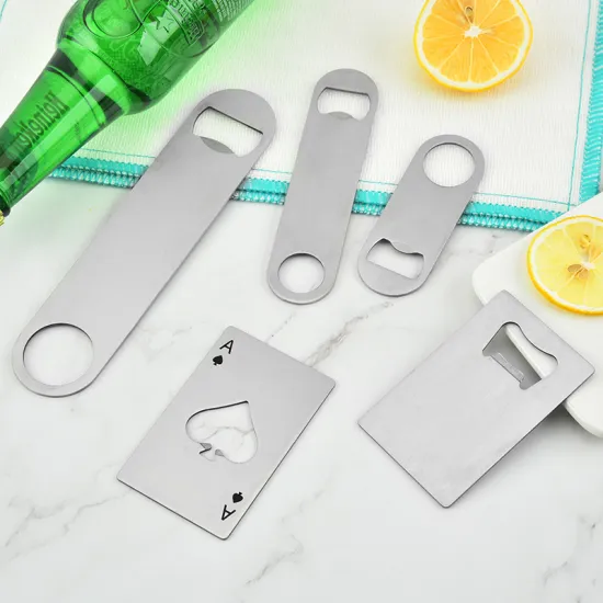 Custom Logo Printed Stainless Steel Bottle Opener: Y809 Popular Style Hand Grip Speed Opener