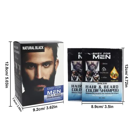 YURHERSU Natural Beard Color Balm for Quick Mustache and Beard Tinting