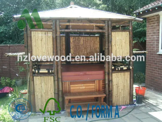 bamboo gazebo for hot tub/hot tub gazebo/hot tub house