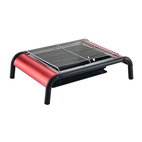 Folding Portable Steel Charcoal BBQ Grill: Grill and Smoker in One