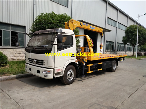 Dongfeng 4t Wrecker Motoci tare da Crane