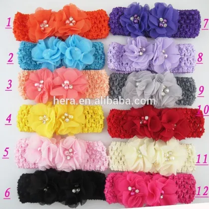 Lovely knitted headband baby crochet headband