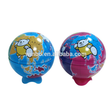 Global shape tin pencil sharpener with customized logo