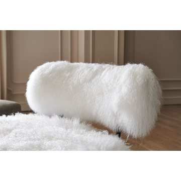 Stripes Cosy Armchairs White Hairy SS or Iron Feet Cosy Armchairs Manufactory