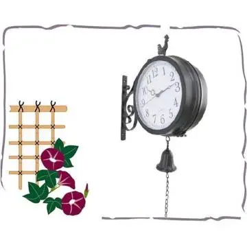 wall decoration hanging clock metal art