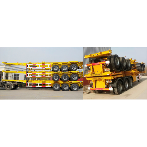 tri Axles 40tons Skeletal container Semi Trailer