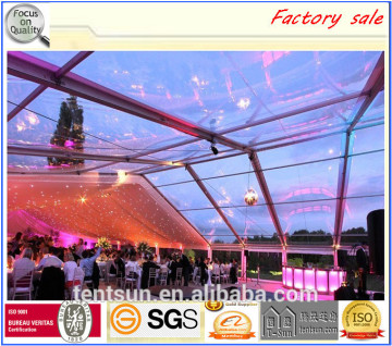 Clear roof 20x30m beautiful party hall with light decoration
