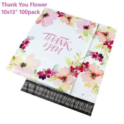10"x13" 100 Pack Pink Flamingo Cartoon Poly Mailer Bags