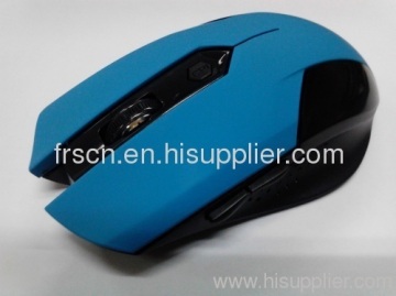 2013 Newest Design Cool Shape Rubber Oil Surface Wireless Mouse With 5keys 