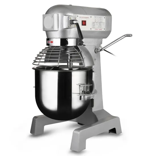 Professional Commercial Dough Mixer: 10-20 Liter Capacity with Stainless Steel Bowl for Bread and Food Preparation