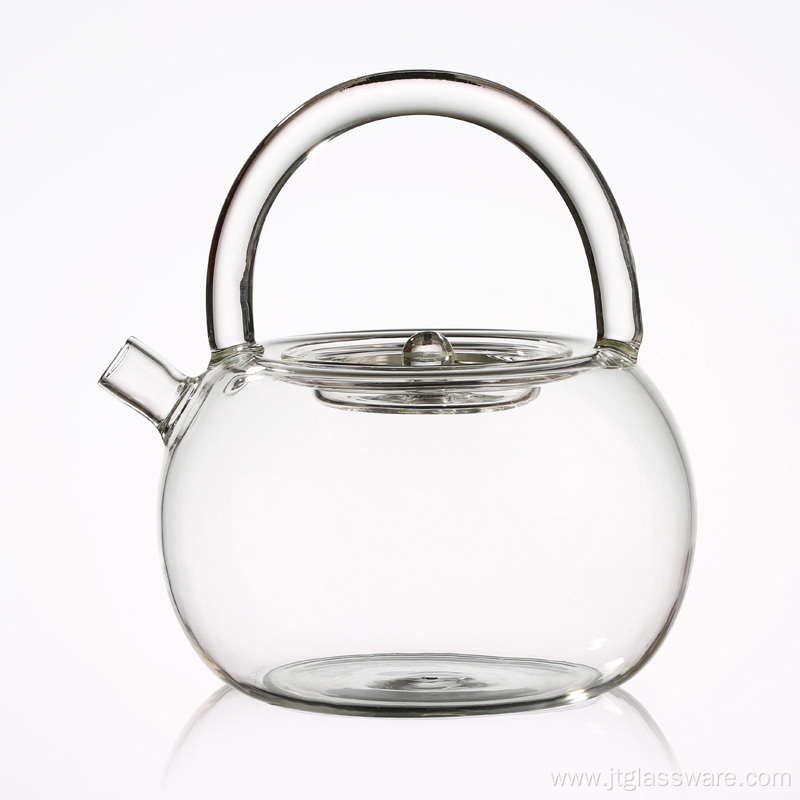 Coffee Tea Leaf Microwave Oven Glass Teapot