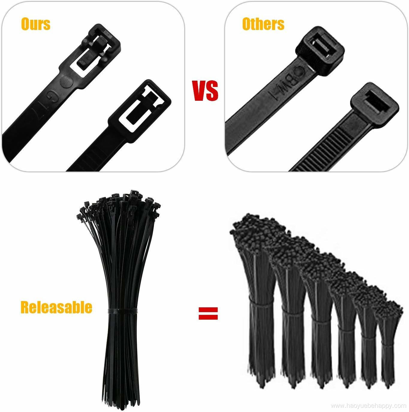 Nylon Reusable Releasable Cable Ties