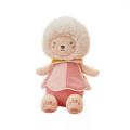 Cute pink explosive head bear plush children's toy