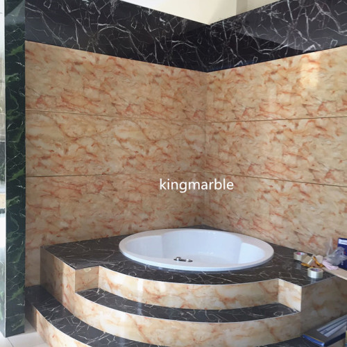 Os lençóis de parede de mármore pvc kingmarble para decoração