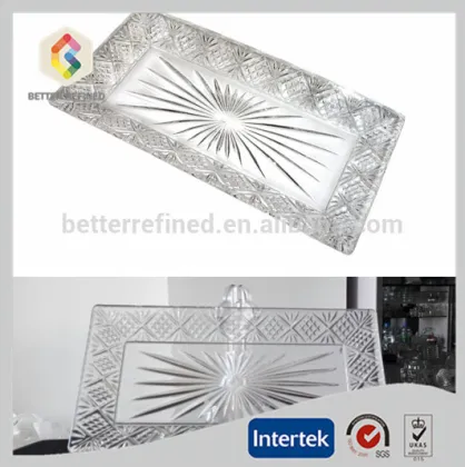 Dublin Style Rectangular Glass Tray