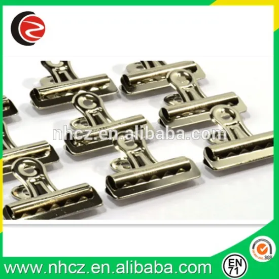 Heavy Duty Nickel-Plated Steel Bulldog Clips