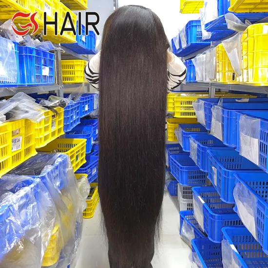 GS 100% Unprocessed Raw Vietnamese Hair Wig - Bone Straight 30-40 Inch Glueless Full Lace Wig for Black Women