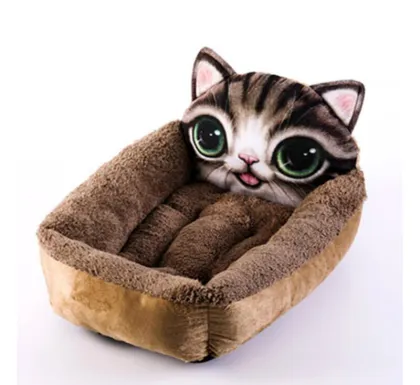 cartoon warm cat litter mattress pet nest