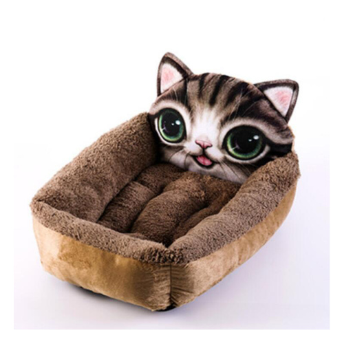 Cartoon Warm Pet Wo Dog Matelas Produits pour animaux de compagnie