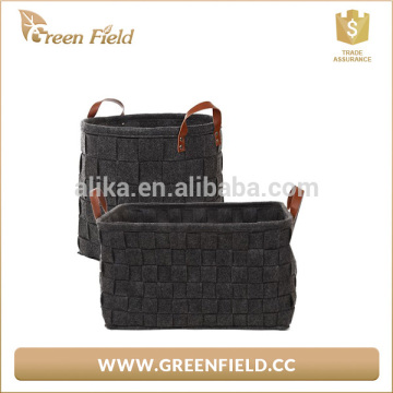 Durable felt storage basket eco-friendly felt storage basket